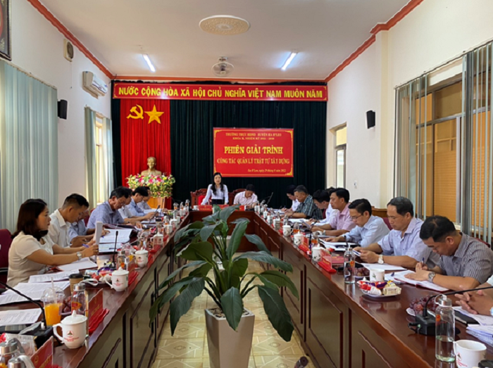 Thường trực HĐND huyện Ea H’leo tổ chức phiên giải trình về công tác quản lý trật tự xây dựng 